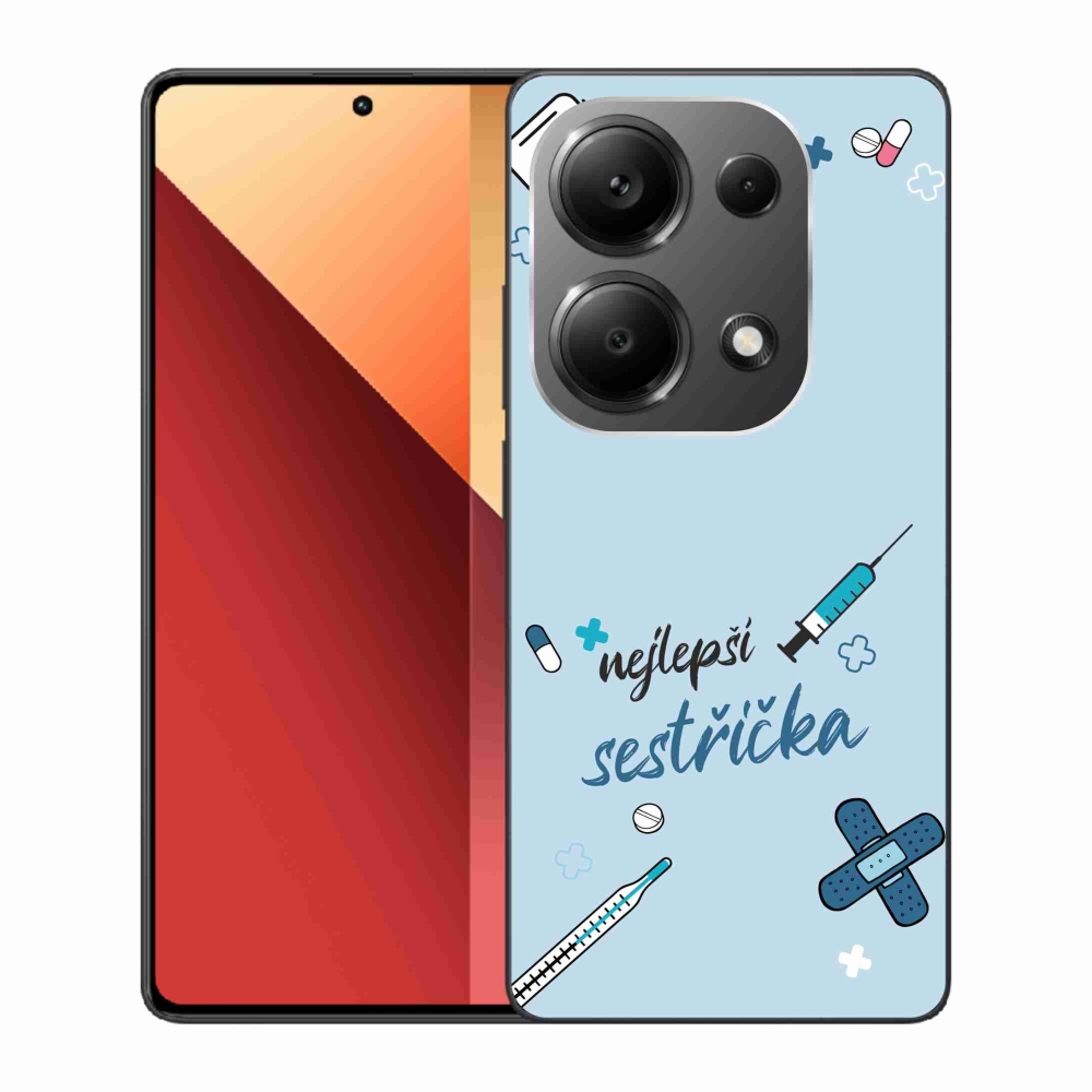 Gél borító mmCase a Xiaomi Redmi Note 13 Pro 4G/Poco M6 Pro - legjobb kishúg kék háttérrel