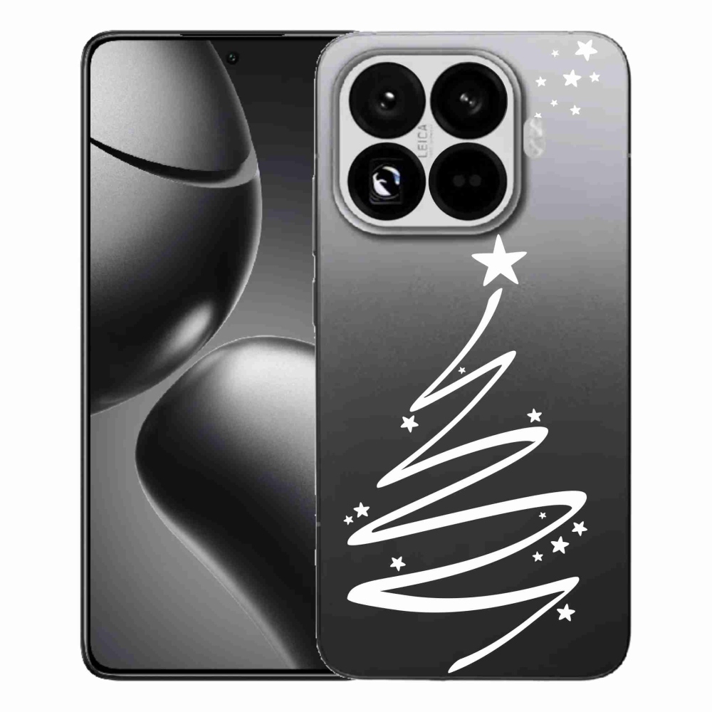 Gél borítás mmCase a Xiaomi 15T Pro számára - fehér fa átlátszó háttéren