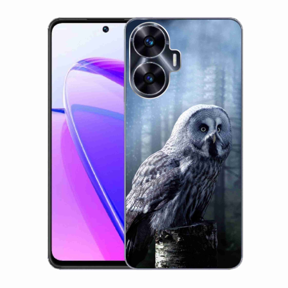 Zselés borítás mmCase a Realme C55 készülékhez - bagoly