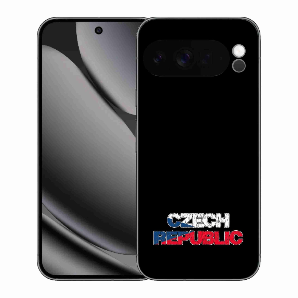 Zselés borítás mmCase a Google Pixel 10 Pro XL-hez - Csehország fekete háttérrel