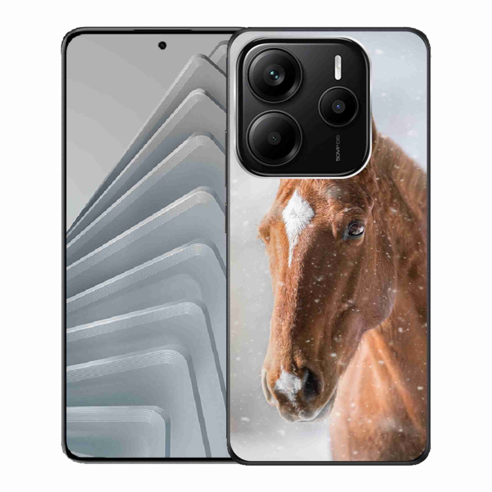 Gél borítás mmCase a Xiaomi Redmi Note 14 5G - barna ló 2