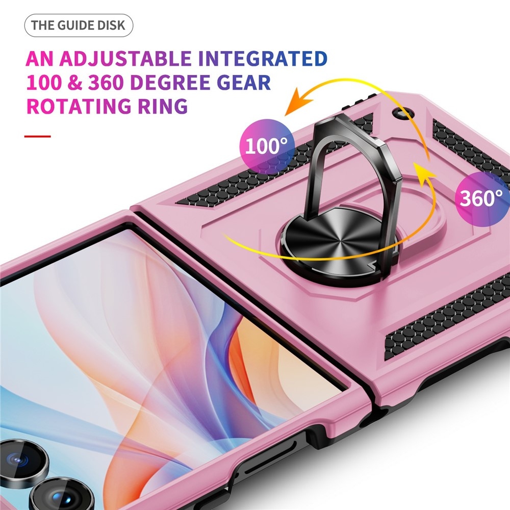 Gyűrűálló borítás Samsung Galaxy Z Flip7 5G készülékhez - rózsaszín