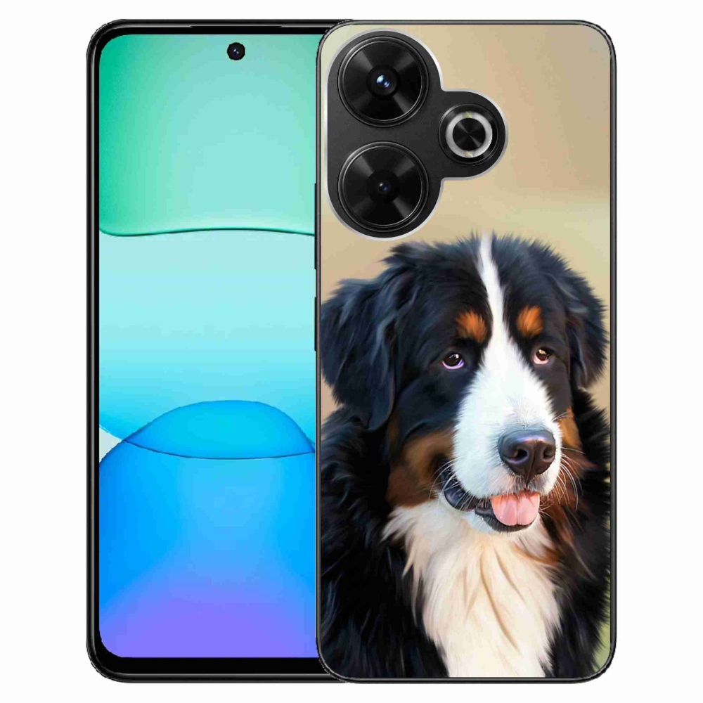 Gél tok mmCase a Xiaomi Redmi 13 4G/Poco M6 4G - berni hegyi kutya számára