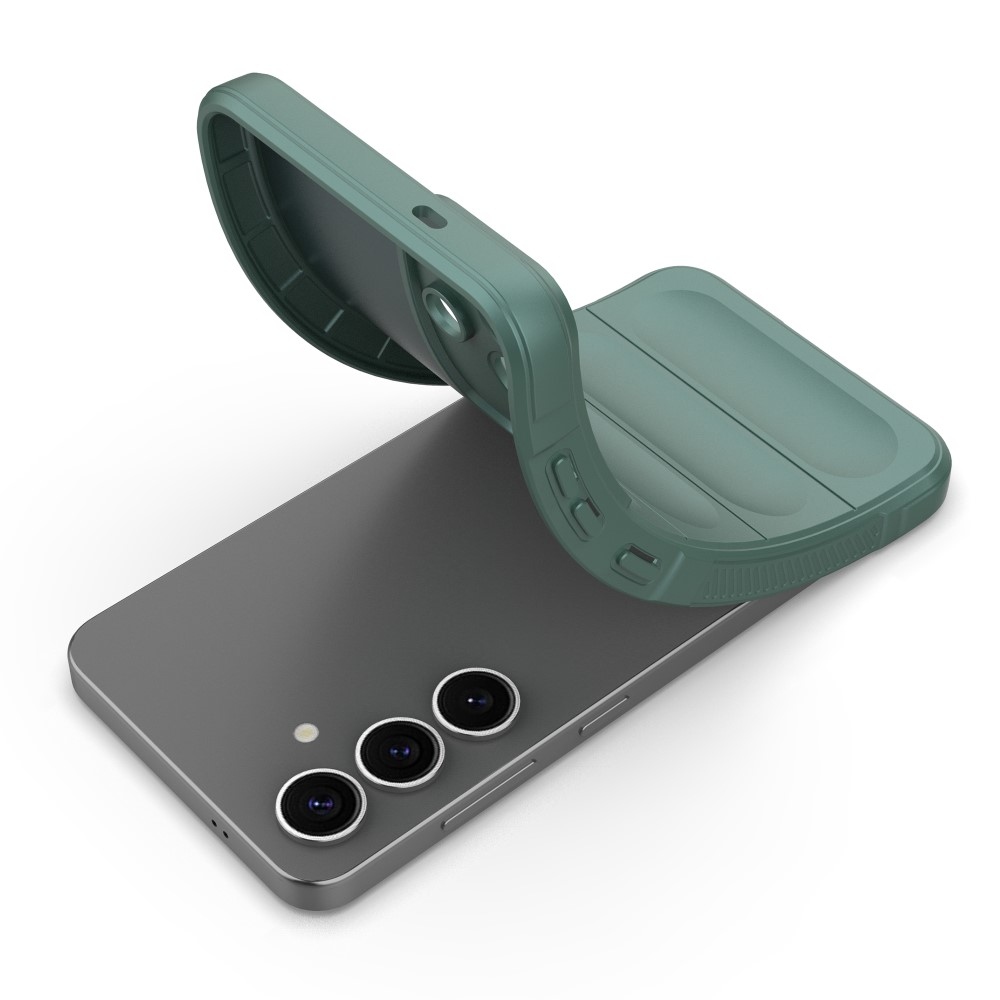 Rugg tartós zselés tok Samsung Galaxy S25 készülékhez - zöld