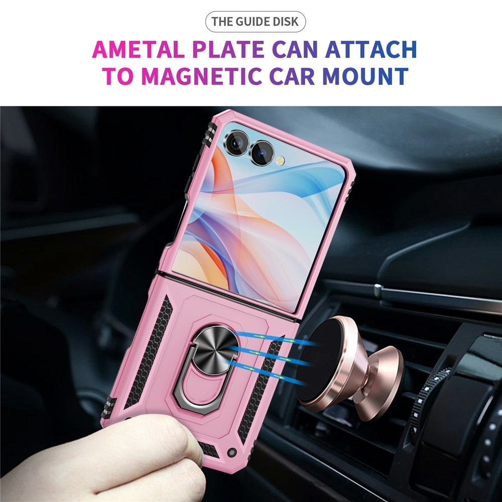 Gyűrűálló borítás Samsung Galaxy Z Flip7 5G készülékhez - rózsaszín