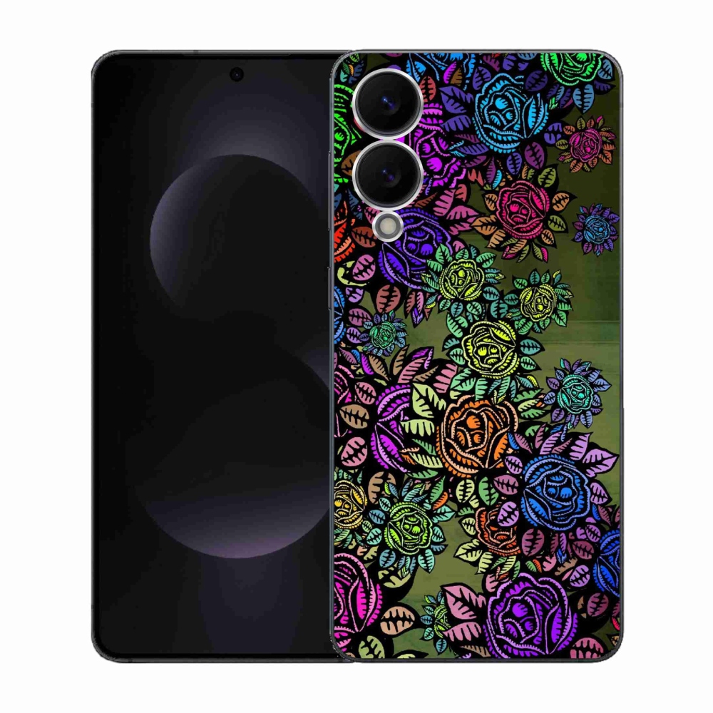 Gél borítás mmCase Samsung Galaxy S25 Edge - virágok 6