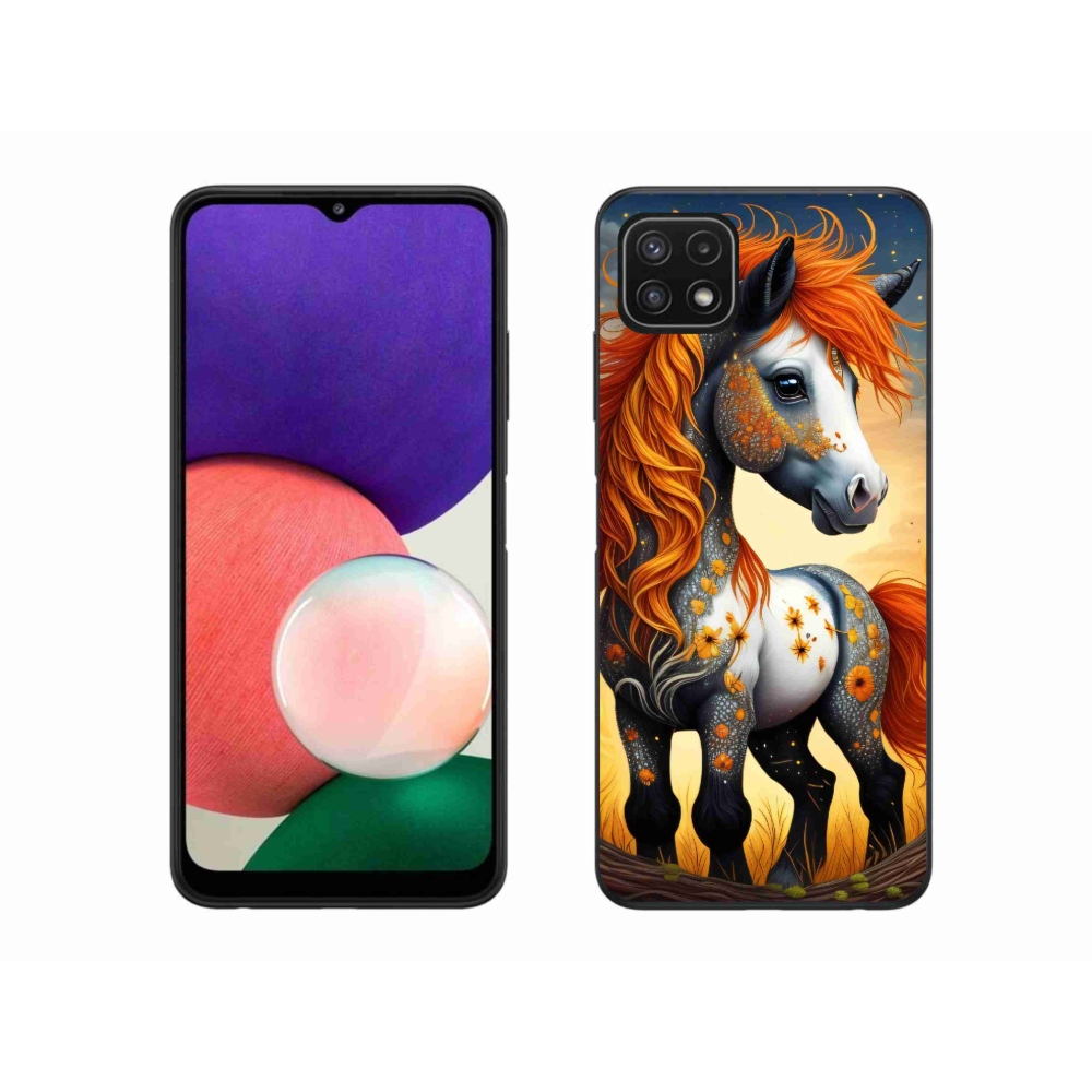 Zselés borítás mmCase Samsung Galaxy A22 5G - színes póni