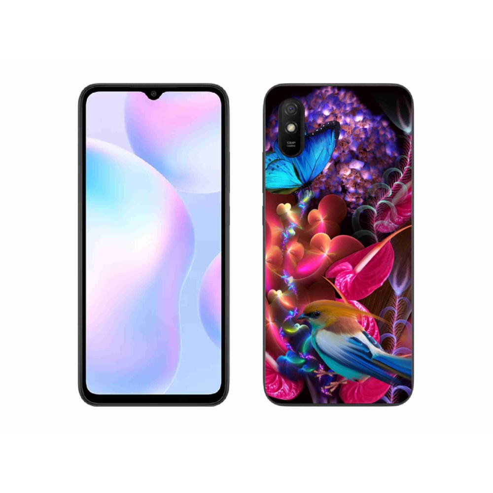 Gél borítás mmCase a Xiaomi Redmi 9A számára - színes virágok