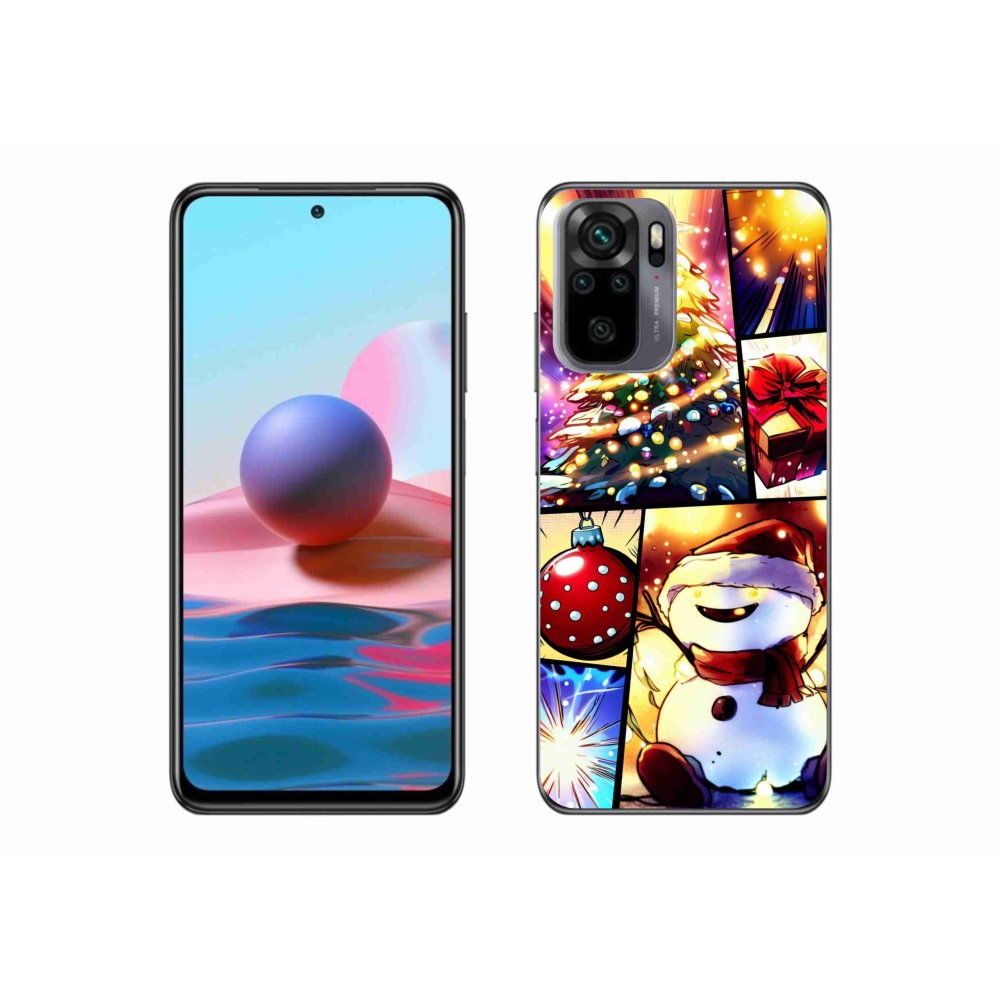 Gél borító mmCase a Xiaomi Redmi Note 10 4G-hez - karácsonyi motívumok 1