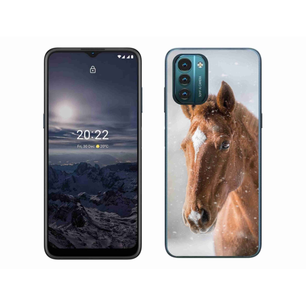 Zselés tok mmCase a Nokia G11/G21 készülékhez - barna ló 2