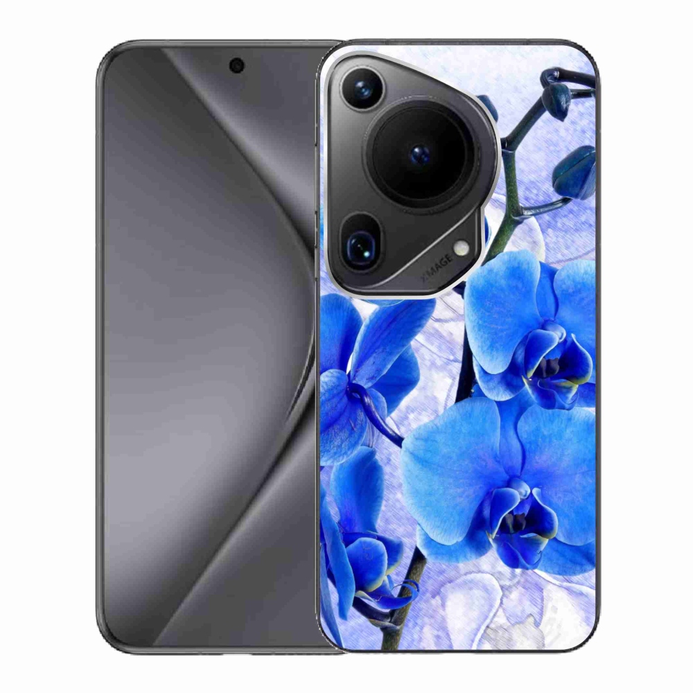 Gél borító mmCase a Huawei Pura 70 Ultra készülékhez - kék virágok