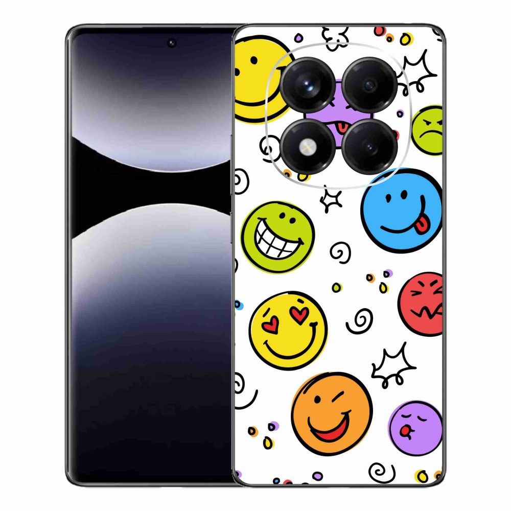 Gél borítás mmCase a Xiaomi Redmi Note 14 Pro számára - smiley-k