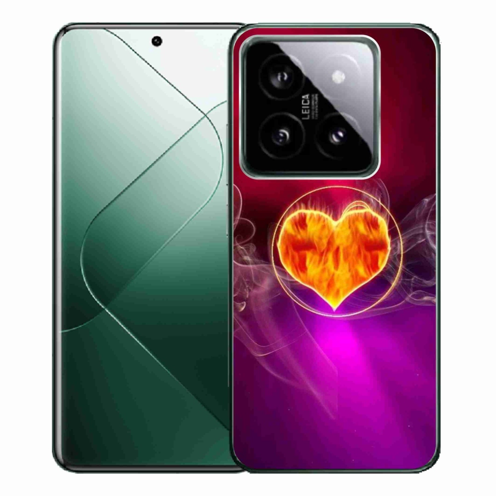 Gél borítás mmCase a Xiaomi 14 Pro számára - tüzes szív
