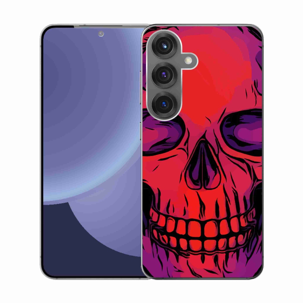 Zselés borítás mmCase Samsung Galaxy S25 készülékhez - koponya