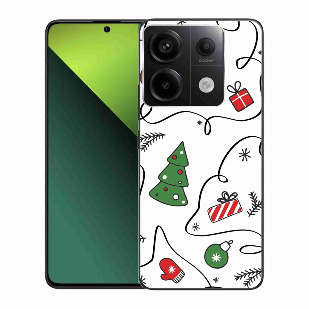 Gél borítás mmCase a Xiaomi Redmi Note 13 Pro 5G/Poco X6 5G számára - karácsonyi motívumok