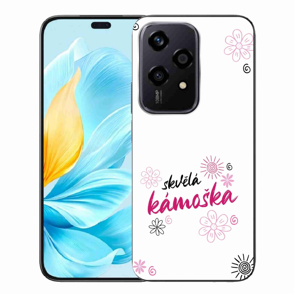 Gél borító mmCase a Honor 200 Lite 5G számára - nagyszerű haver fehér háttérrel