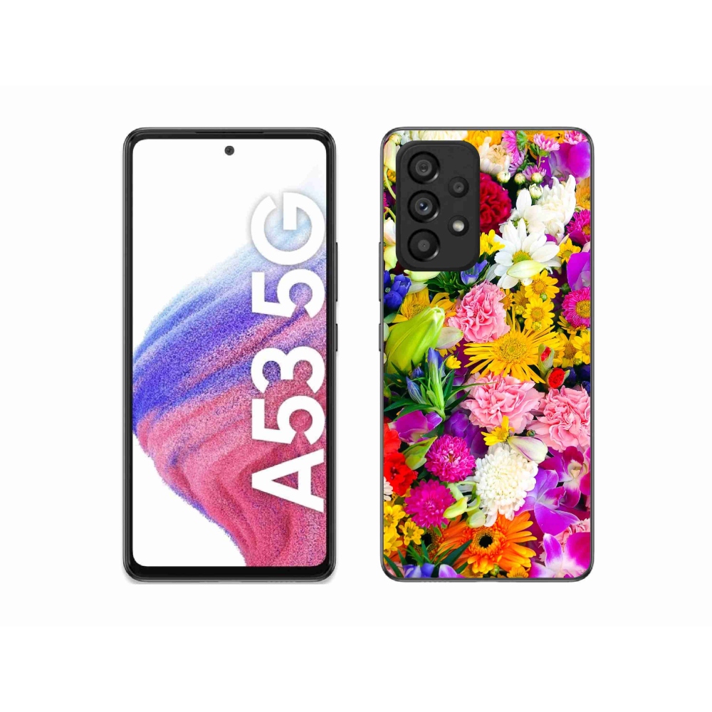 Zselés borítás mmCase Samsung Galaxy A53 5G - virágok 12