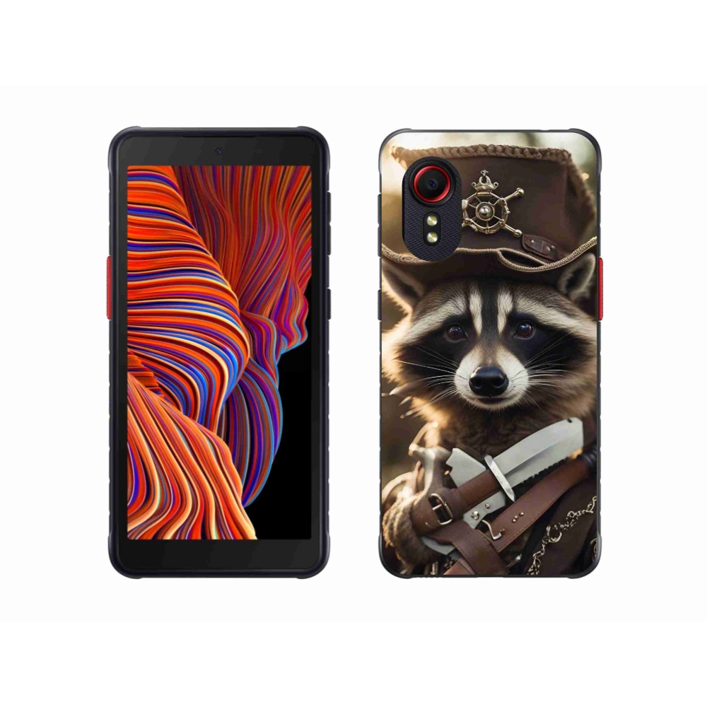 Gél borítás mmCase Samsung Galaxy Xcover 5 készülékhez - mosómedve egyenruhában