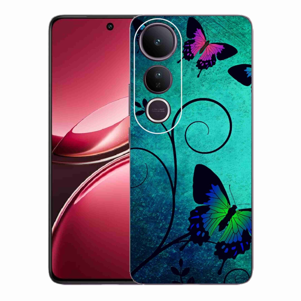 Gél borító mmCase a Vivo V50 Lite 4G/5G-re - színes pillangók