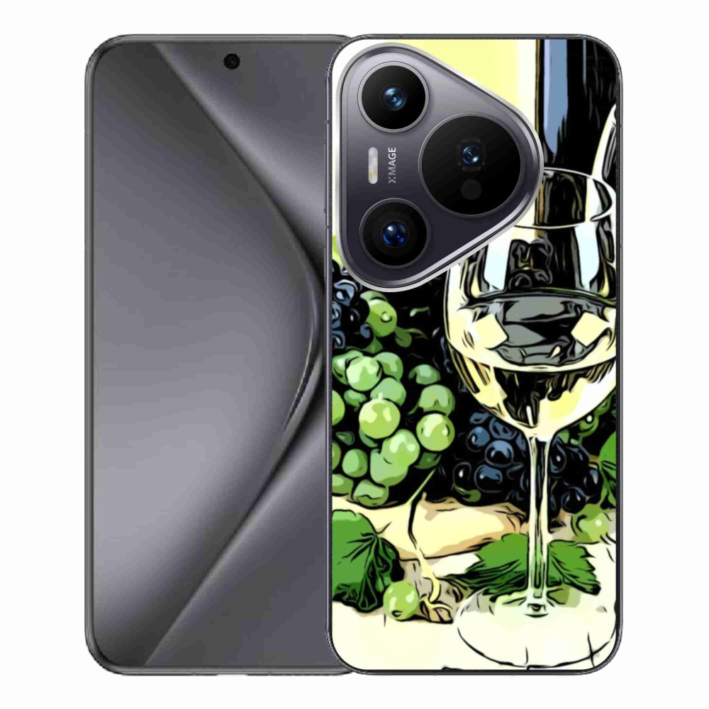 Gél borítás mmCase a Huawei Pura 70 Pro számára - pohár bor