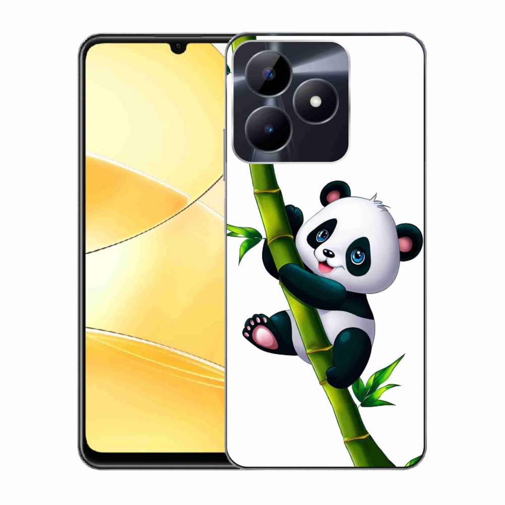 Zselés borítás mmCase a Realme C51/C53 készülékhez - bambusz pandával