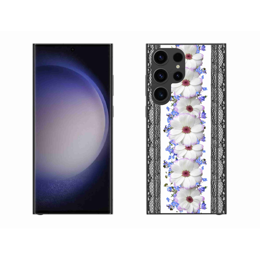 Gél borító mmCase a Samsung Galaxy S23 Ultra 5G - virágok 8