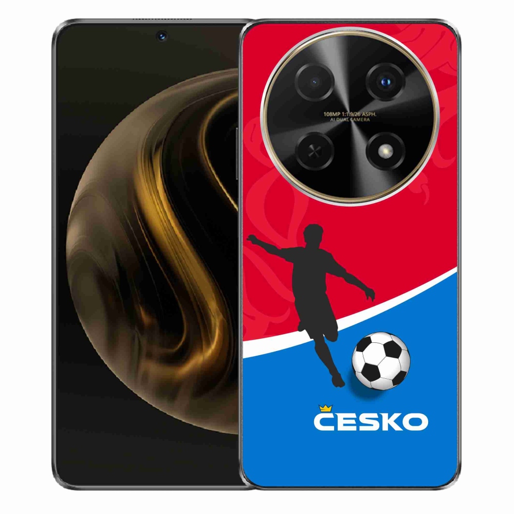 Gél borítás mmCase a Huawei Nova 12i készülékhez - futball Csehország