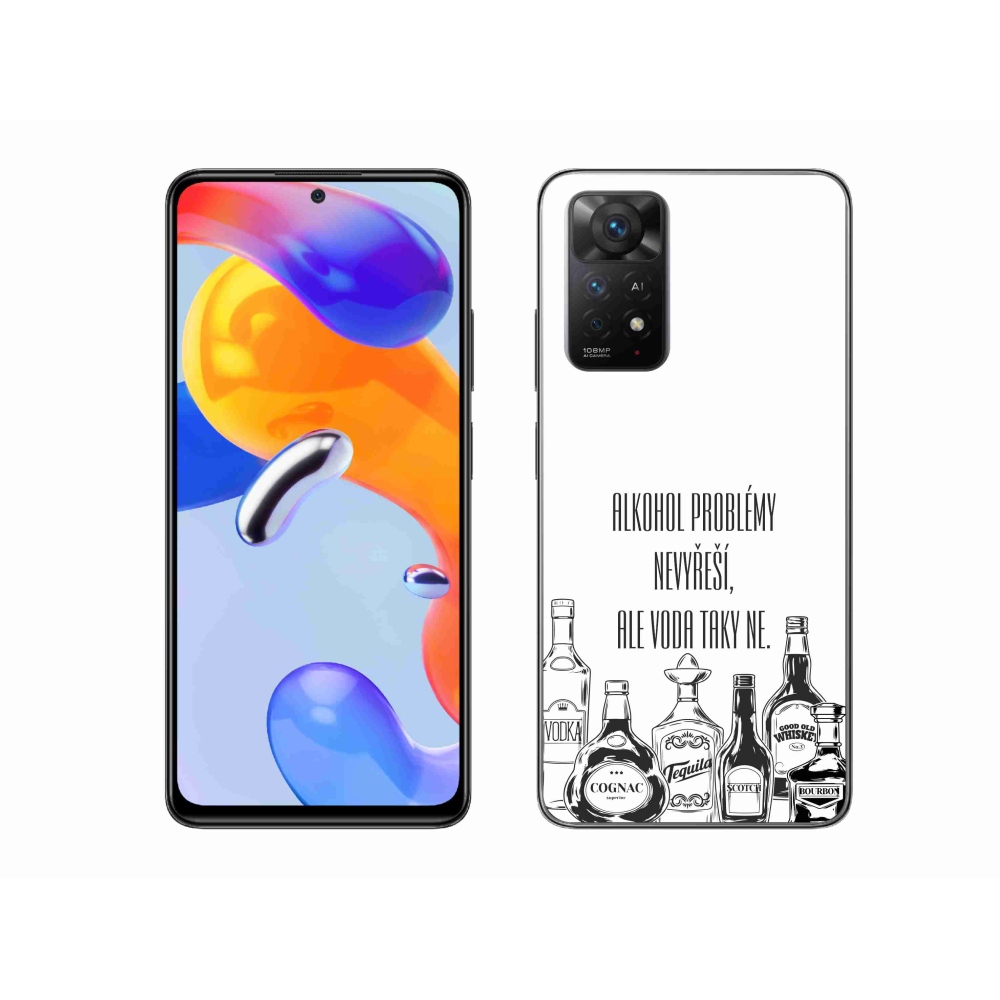 Gél borító mmCase a Xiaomi Redmi Note 11 Pro 4G/5G számára - vicces szöveg fehér háttérrel