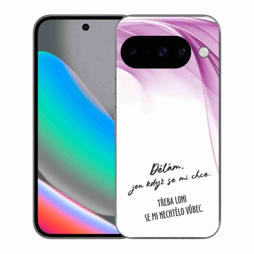 Gél borító mmCase a Google Pixel 10 számára - vicces szöveg 12 fehér háttér