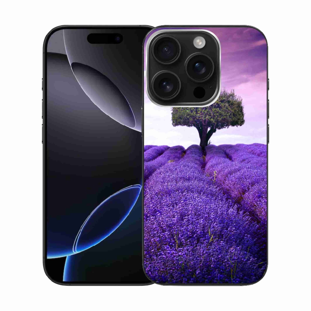 Zselés borítás mmCase iPhone 16 Pro készülékhez - levendula rét