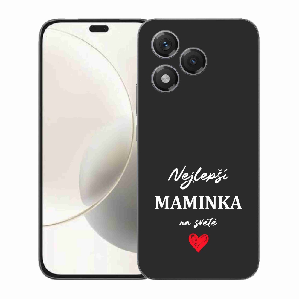 Gél borító mmCase a Honor 400 Lite-hoz - legjobb anya 1 fekete háttérrel