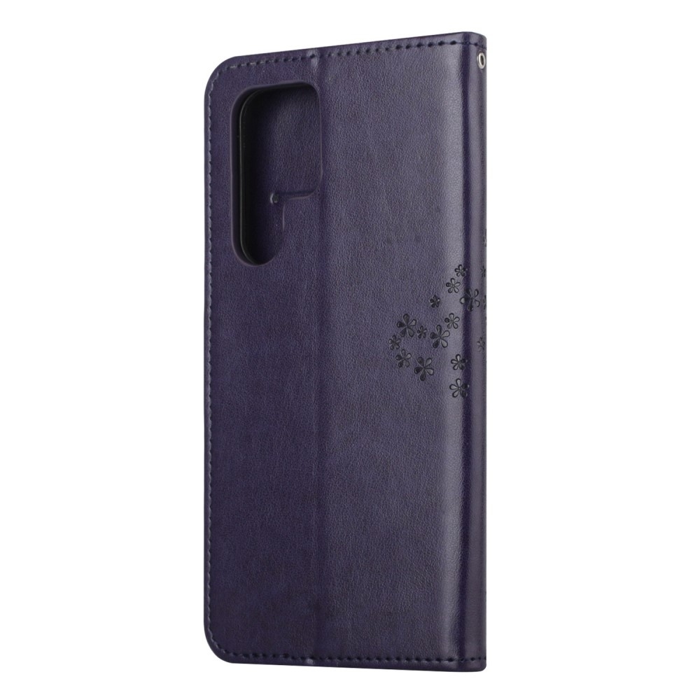 Fa könyv tok Samsung Galaxy S24 Ultra készülékhez - sötét lila