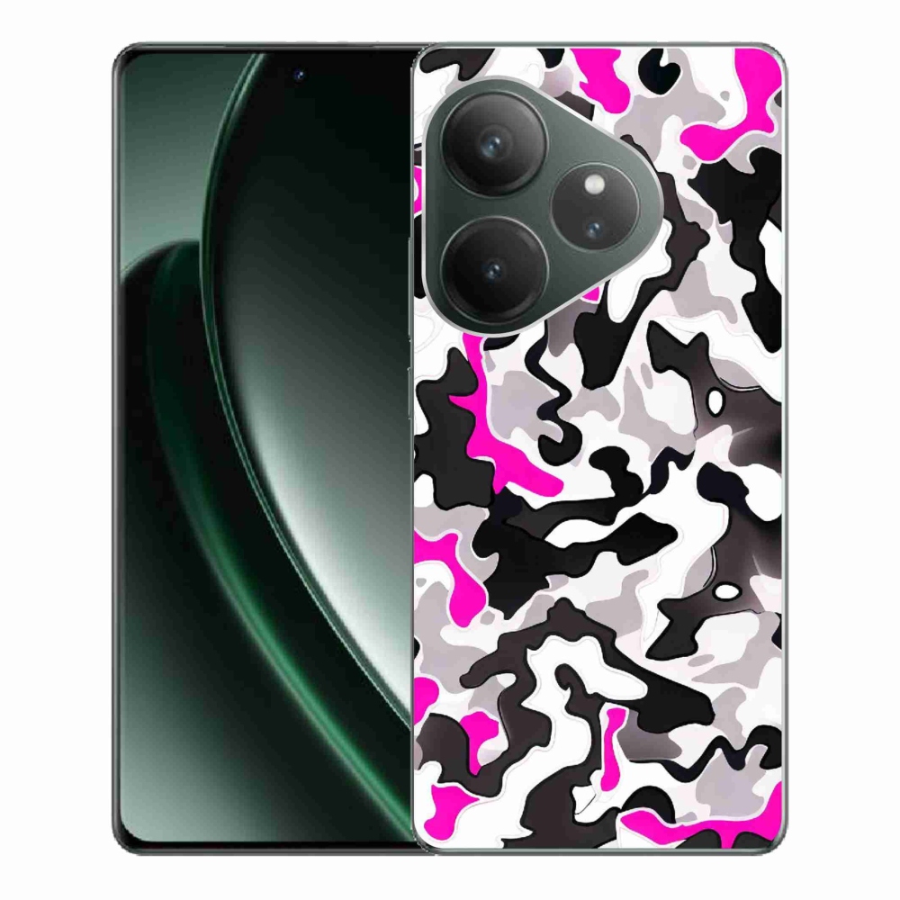 Gél borítás mmCase a Realme GT 6 5G/GT 6T 5G számára - álcázó mintázat 5