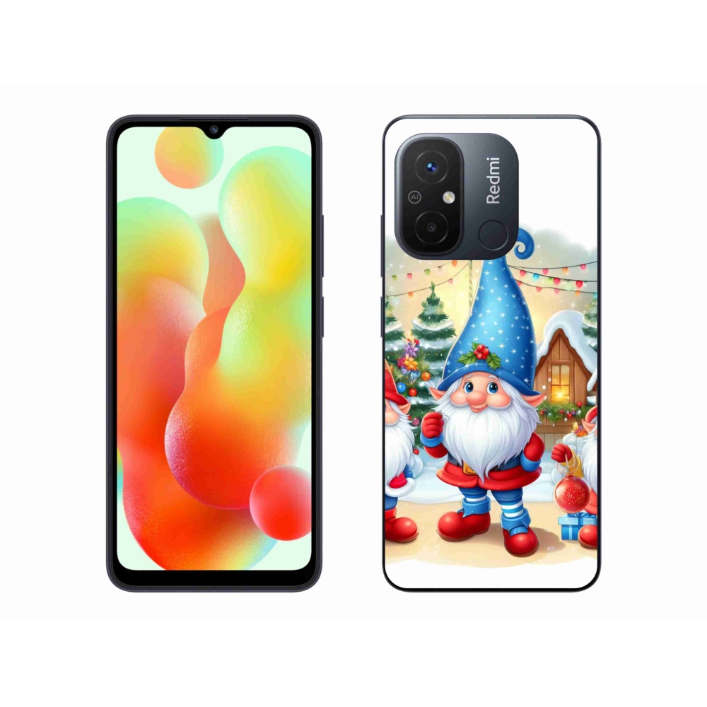 Gél borítás mmCase a Xiaomi Redmi 12C-hez - Karácsonyi manók
