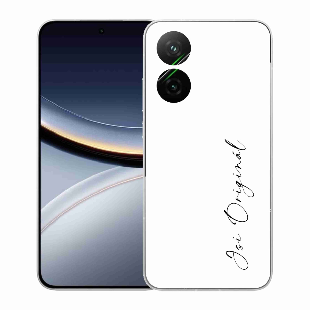 Gél borító mmCase a Xiaomi Poco F7 5G-hez - te vagy az eredeti fehér háttér