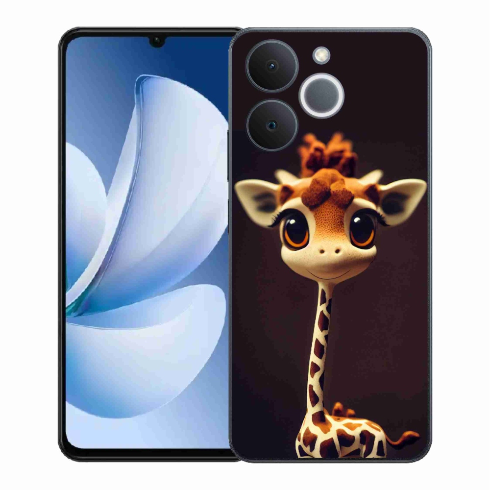 Zselés borítás mmCase a Realme Note 70T készülékhez - kis zsiráf