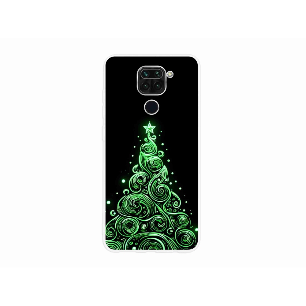 Gél borítás mmCase a Xiaomi Redmi Note 9-hez - neon karácsonyfa 3