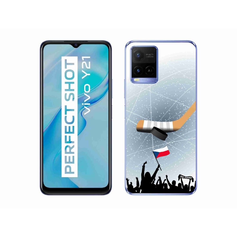 Gél borítás mmCase a Vivo Y21/Y21s/Y33s modellekhez - hoki rajongóknak