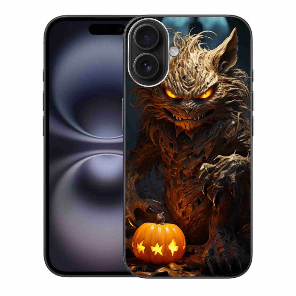 Gél borítás mmCase iPhone 16 Plus készülékhez - Halloween szörnyeteg