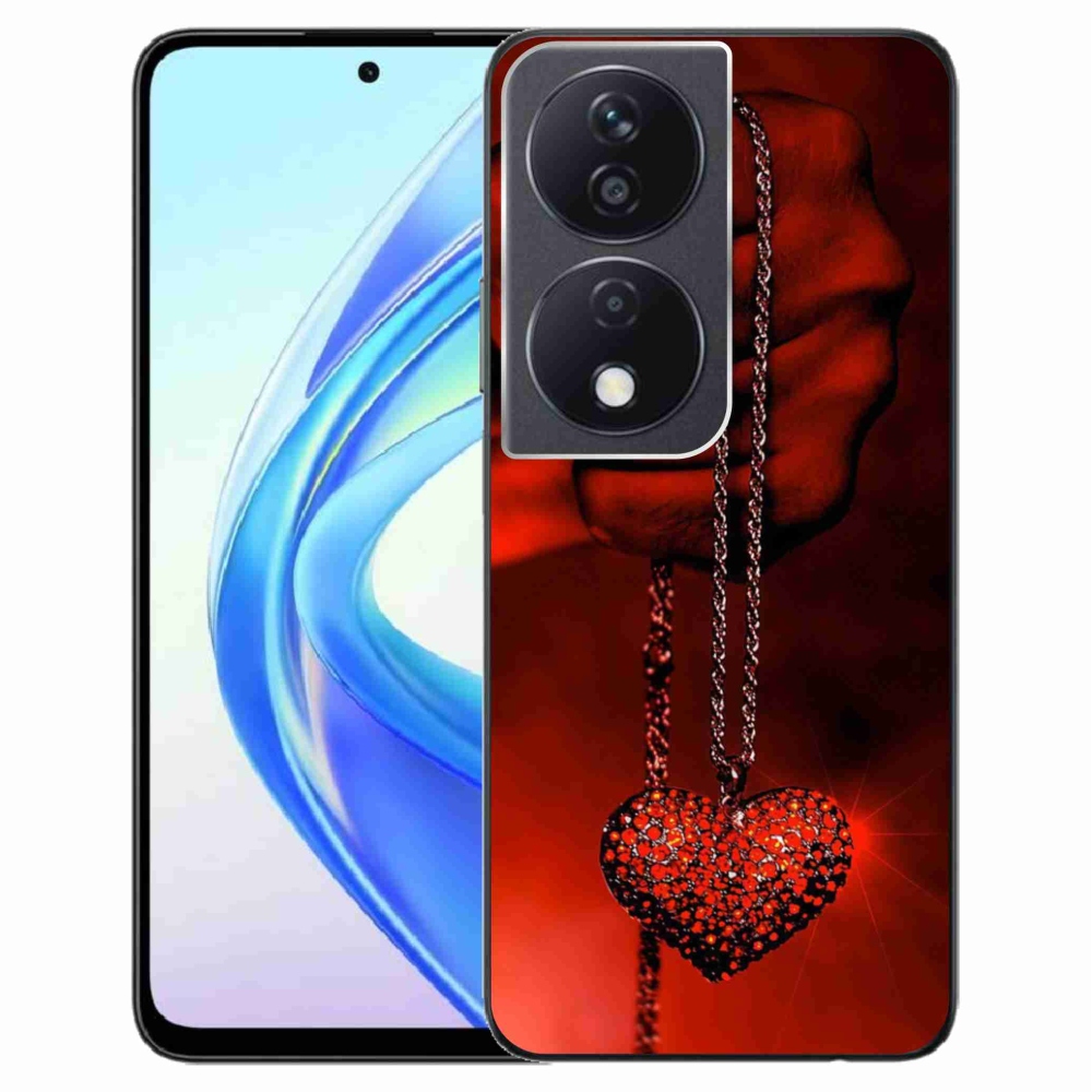 Zselés borítás mmCase a Honor X7b/Honor 90 Smart készülékhez - nyaklánc