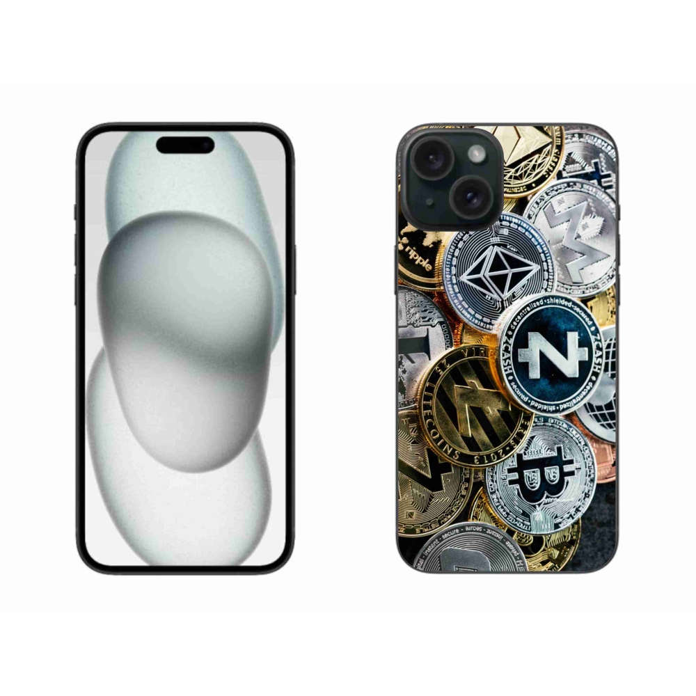 Gél borítás mmCase iPhone 15 Plus készülékhez - kriptovaluták