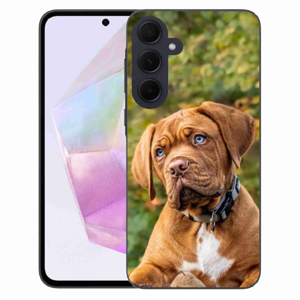 Zselés borítás mmCase Samsung Galaxy A35 5G - kölyökkutyakékhez
