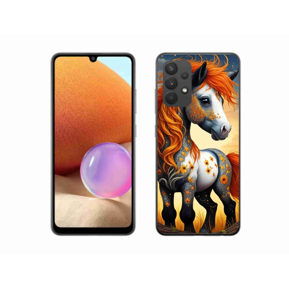 Gél védőhuzat mmCase Samsung Galaxy A32 4G - színes póni