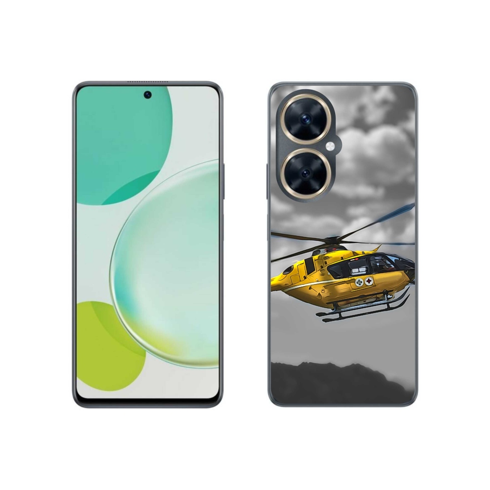 Gél borítás mmCase a Huawei Nova 11i készülékhez - sárga helikopter