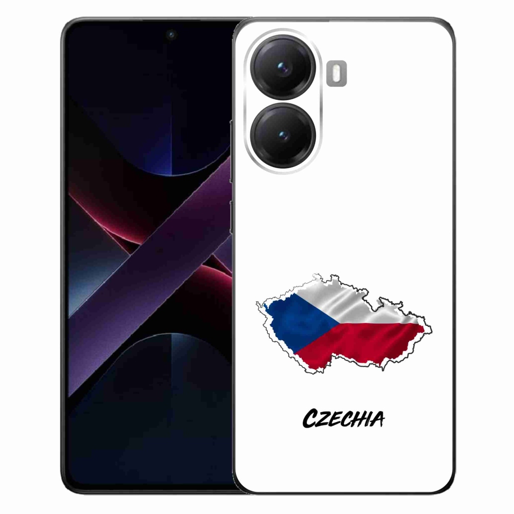 Gél borítás mmCase a Xiaomi Poco X7 Pro 5G számára - Csehország fehér háttér