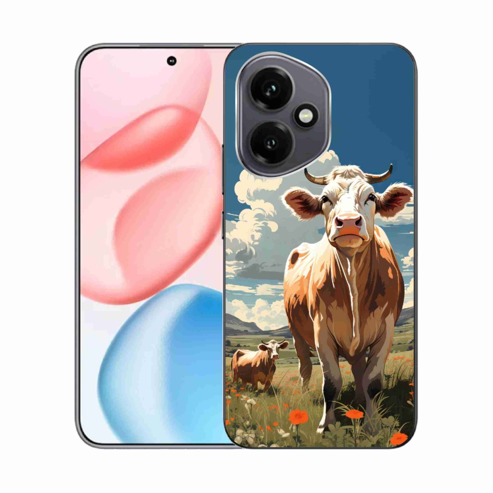 Zselés borító mmCase a Honor 400-hoz - tehenek a réten