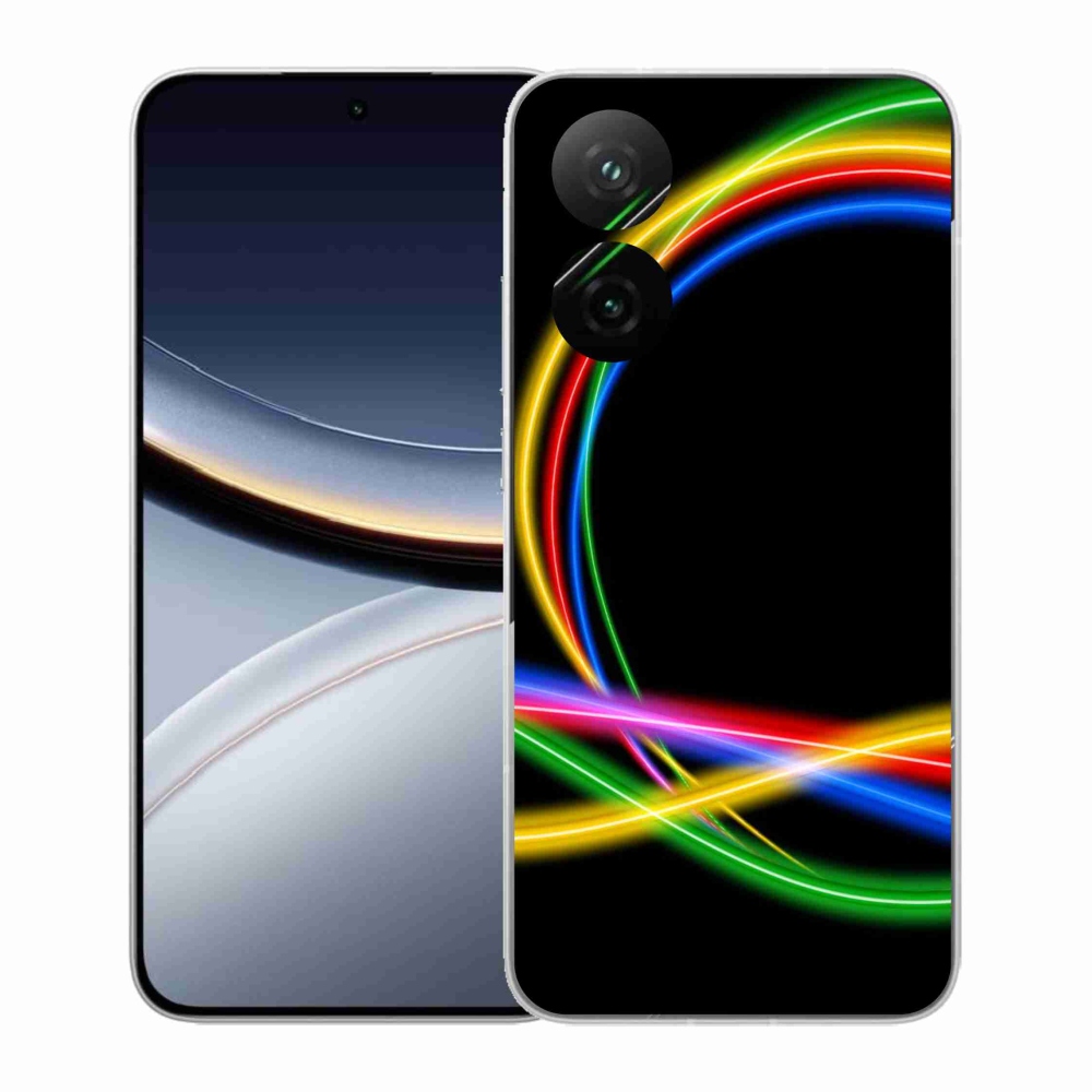 Gél borítás mmCase a Xiaomi Poco F7 5G számára - neon körök