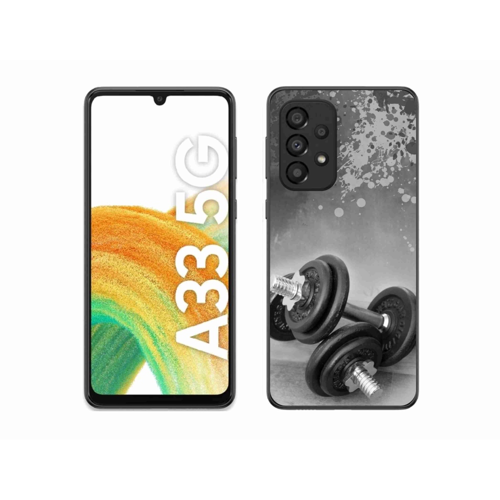 Zselés borítás mmCase Samsung Galaxy A33 5G készülékhez - súlyzók 1