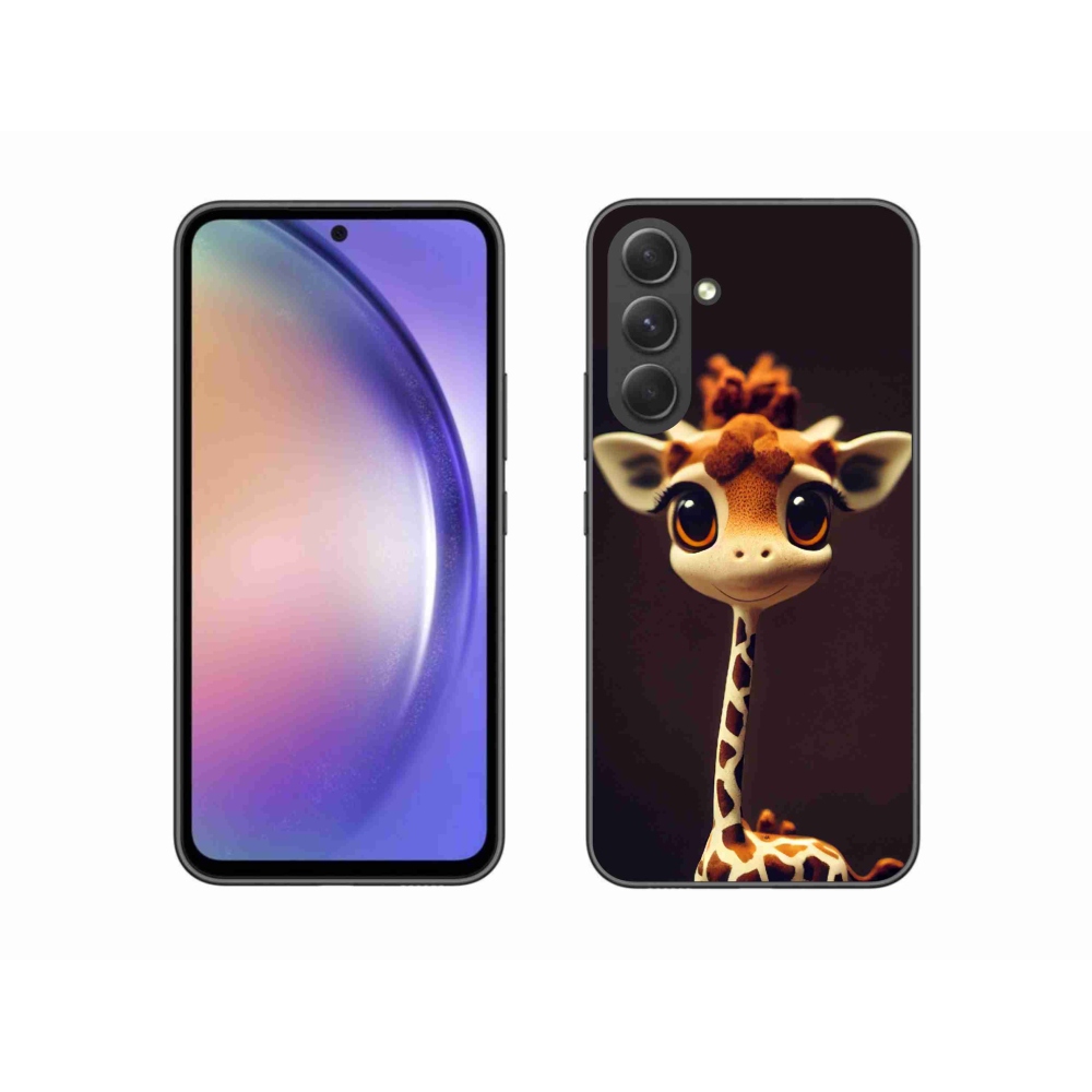 Zselés borítás mmCase Samsung Galaxy A54 5G - kis zsiráfhoz