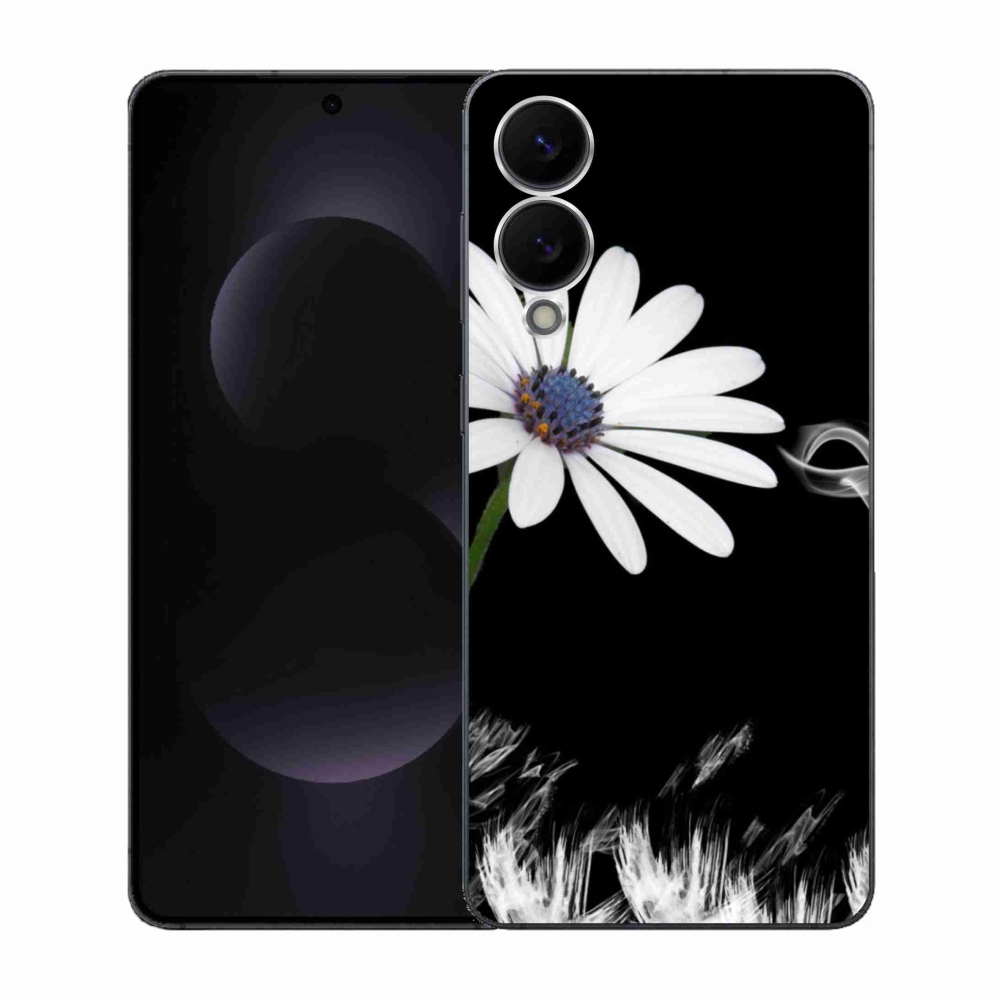 Gél védőhuzat mmCase Samsung Galaxy S25 Edge készülékhez - fehér virág